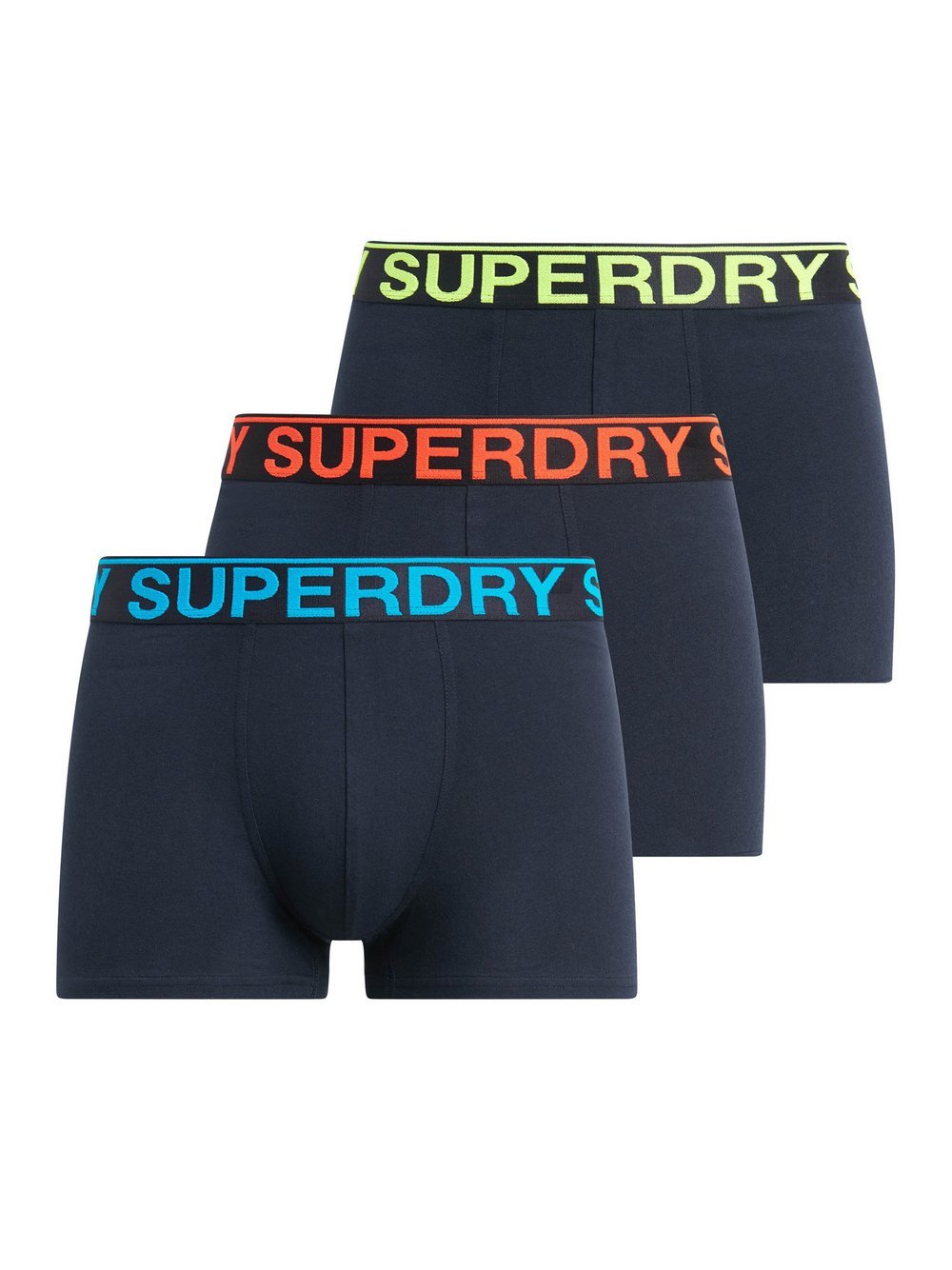 Superdry Boxershort 3er Pack Herren Baumwolle blau, XXL