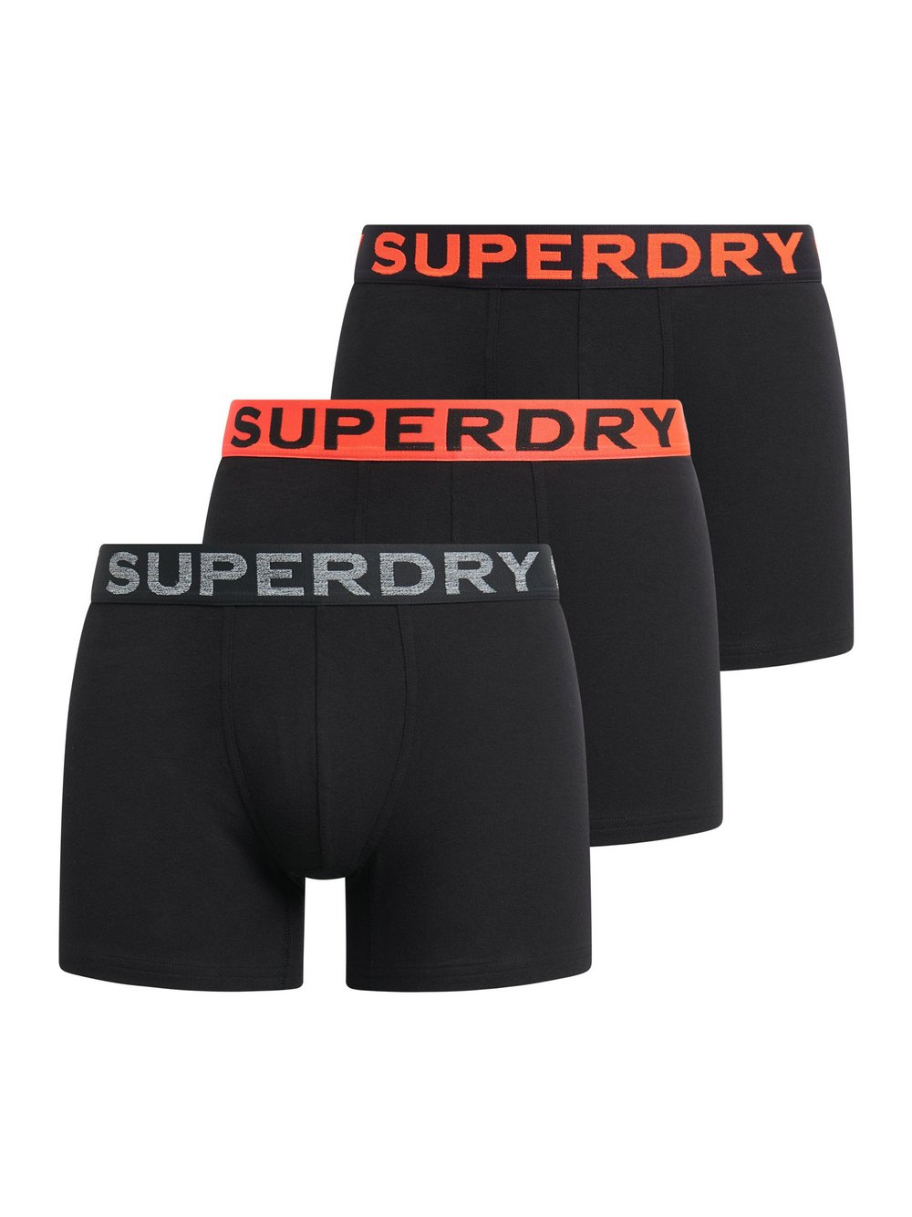 Thumbnail - Superdry Boxershort 3er Pack Herren Baumwolle schwarz, L