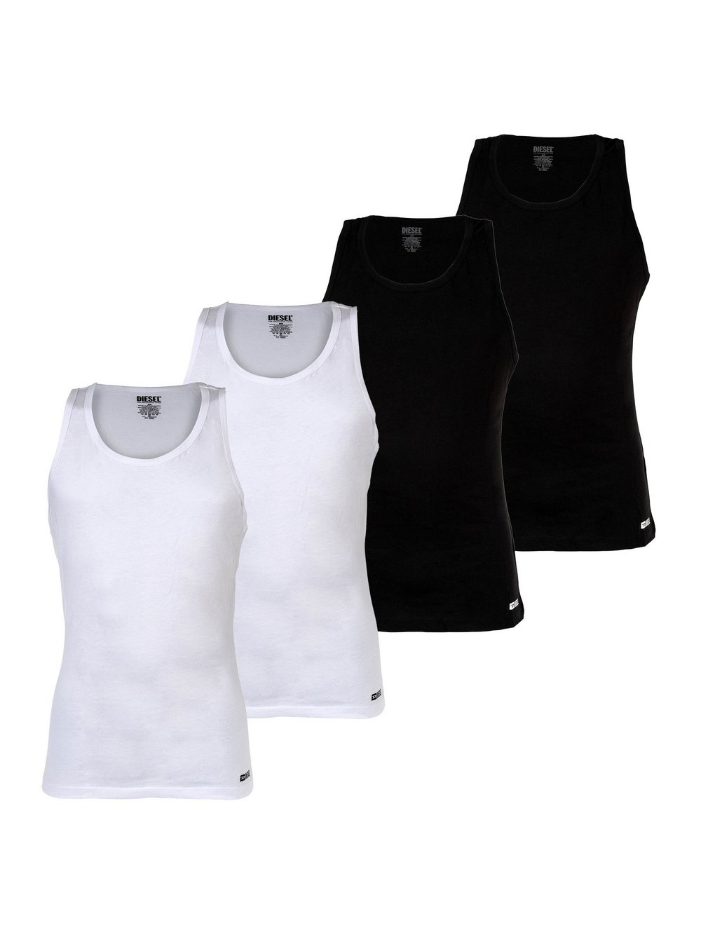 Thumbnail - Diesel Unterhemd 4er Pack Herren Baumwolle mehrfarbig, XL