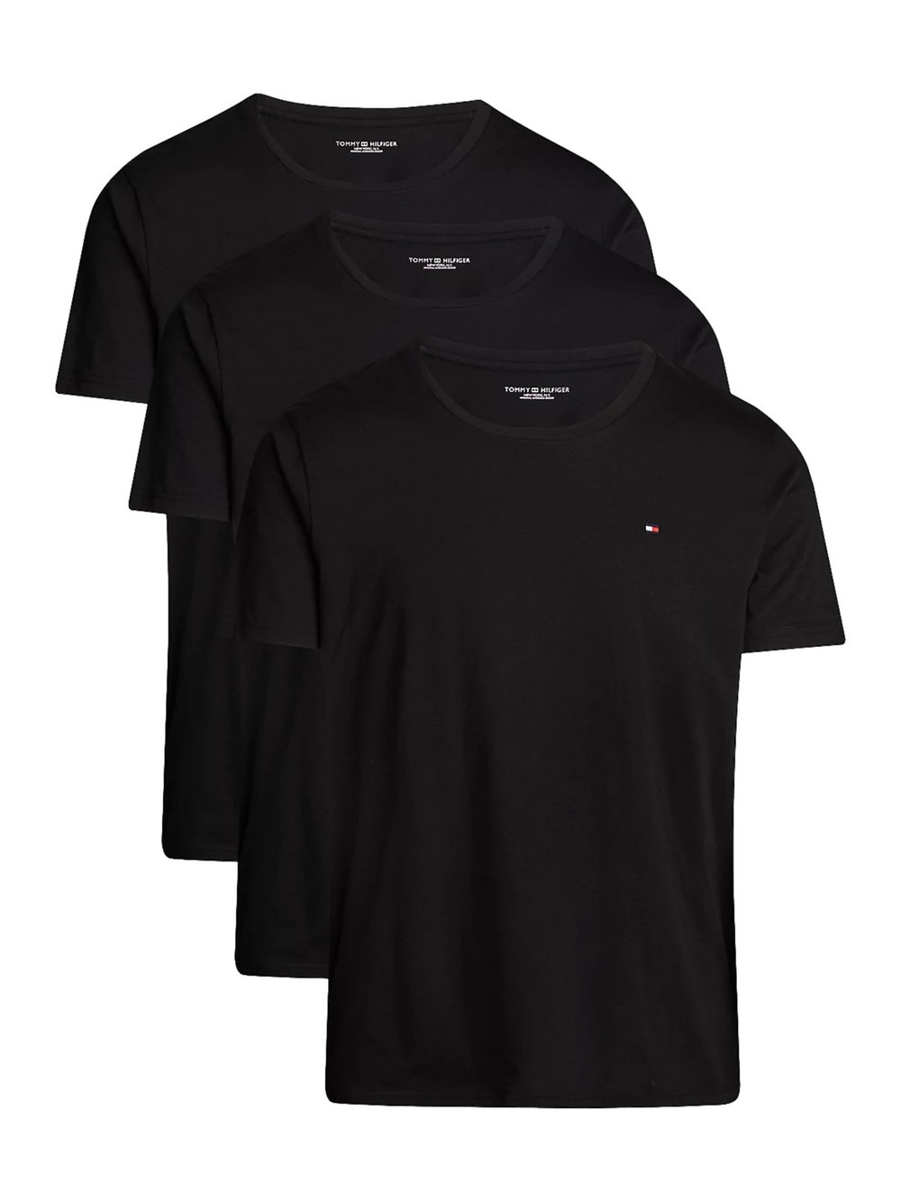 Tommy Hilfiger T-Shirt Herren Baumwolle schwarz, L