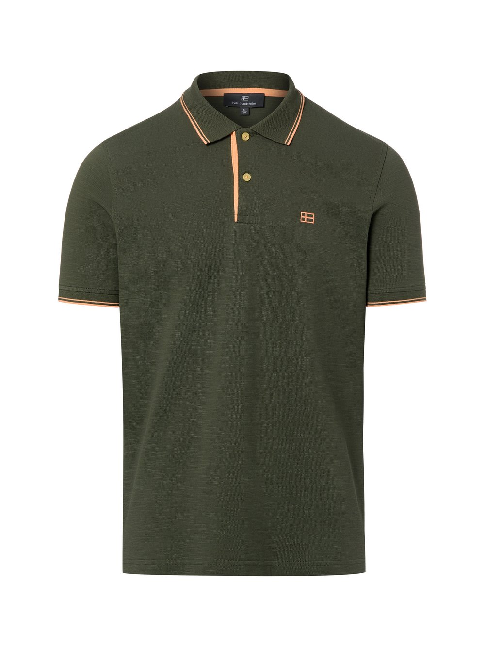 Nils Sundström Poloshirt Herren Baumwolle (100%) grün, L