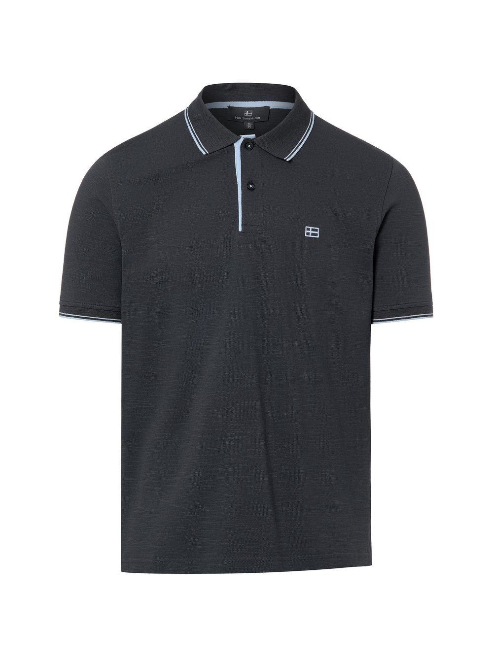 Nils Sundström Poloshirt Herren Baumwolle (100%) grau, XXL