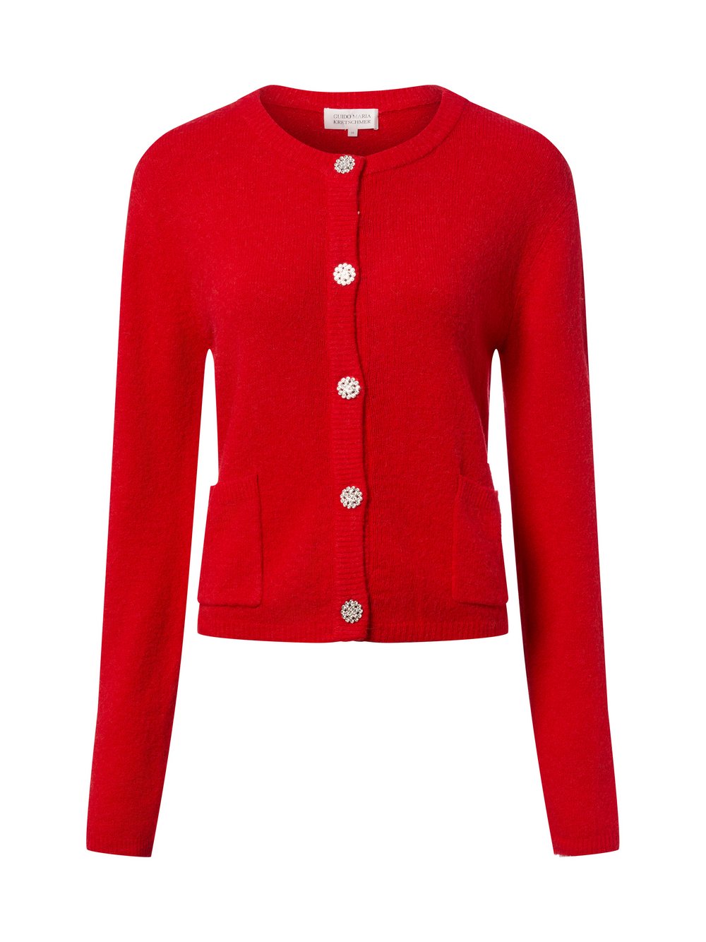 Guido Maria Kretschmer Strickjacke mit Wolle und Alpaka Damen rot, 42