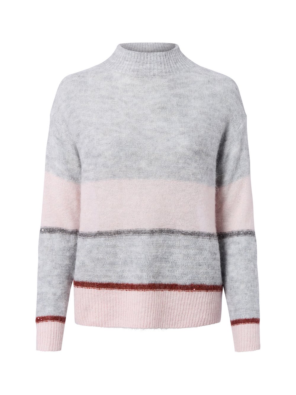 s.Oliver BLACK LABEL Strickpullover mit Alpaka-Anteil Damen Polyamid mehrfarbig gestreift, 44