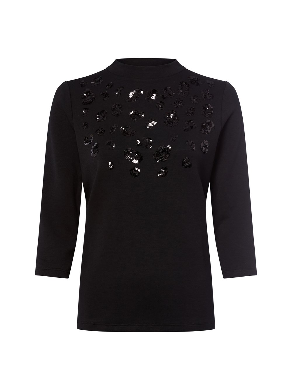 s.Oliver BLACK LABEL Langarmshirt Damen Viskose schwarz, 44