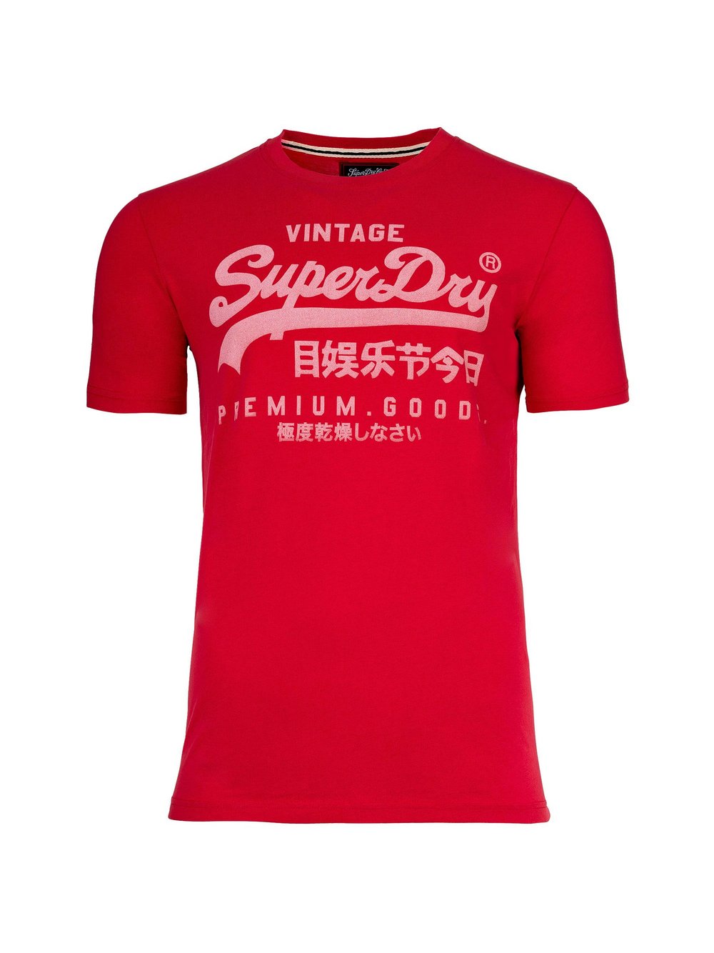 Superdry T-Shirt 1er Pack Herren Baumwolle rot, M