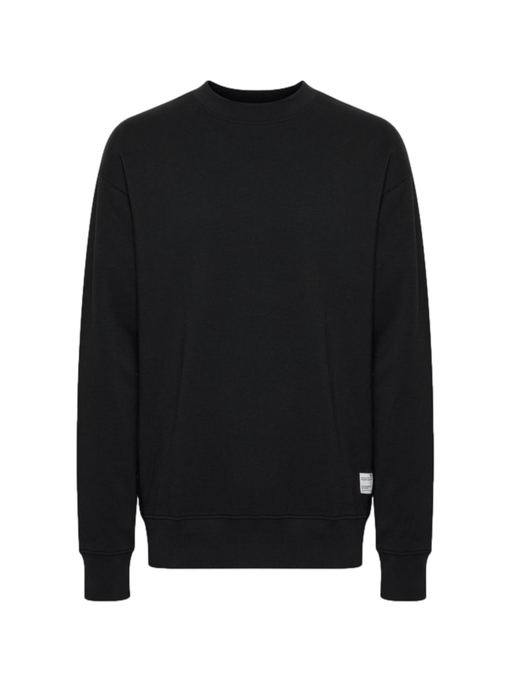 Solid Pullover Herren Baumwolle schwarz, XL