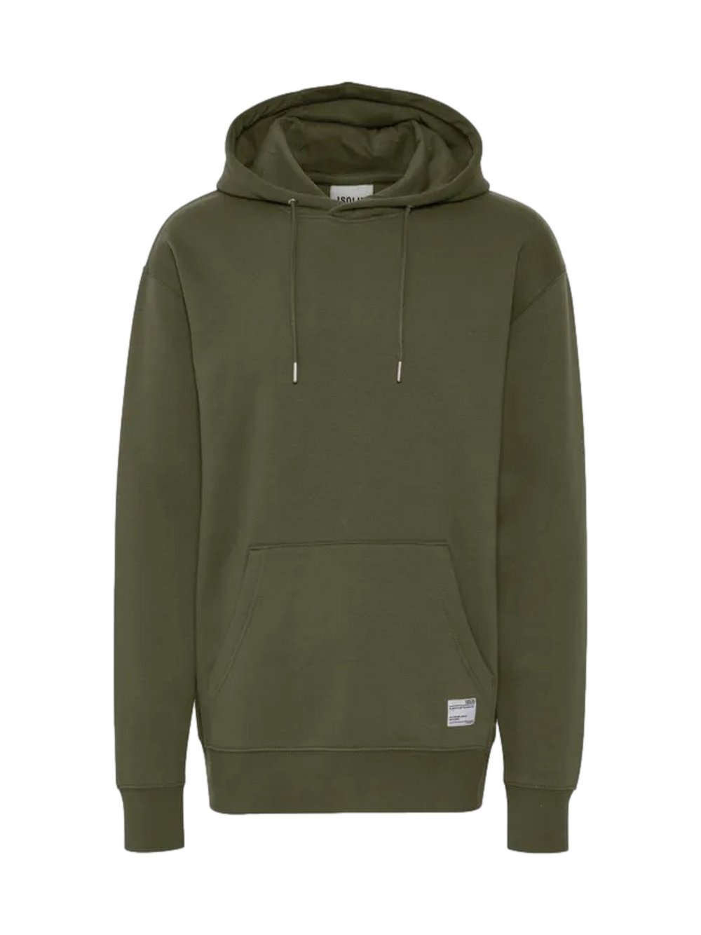 Solid Kapuzenpullover Herren Baumwolle grün, L