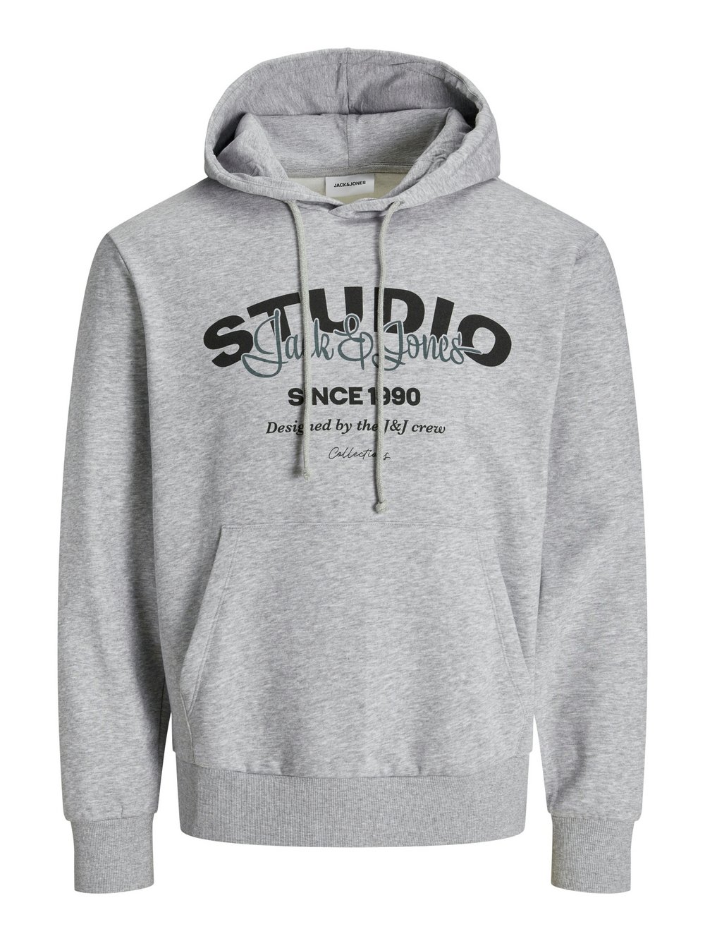 Thumbnail - Jack & Jones Kapuzenpullover Herren Baumwolle grau bedruckt, M