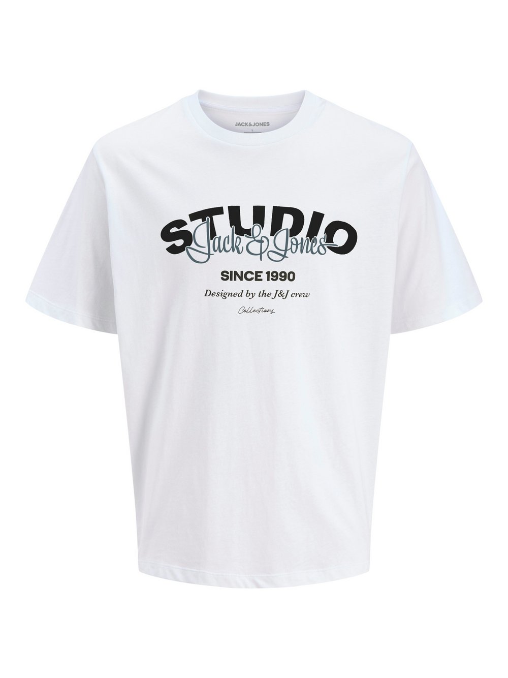 Jack & Jones T-Shirt Herren Baumwolle weiß bedruckt, M