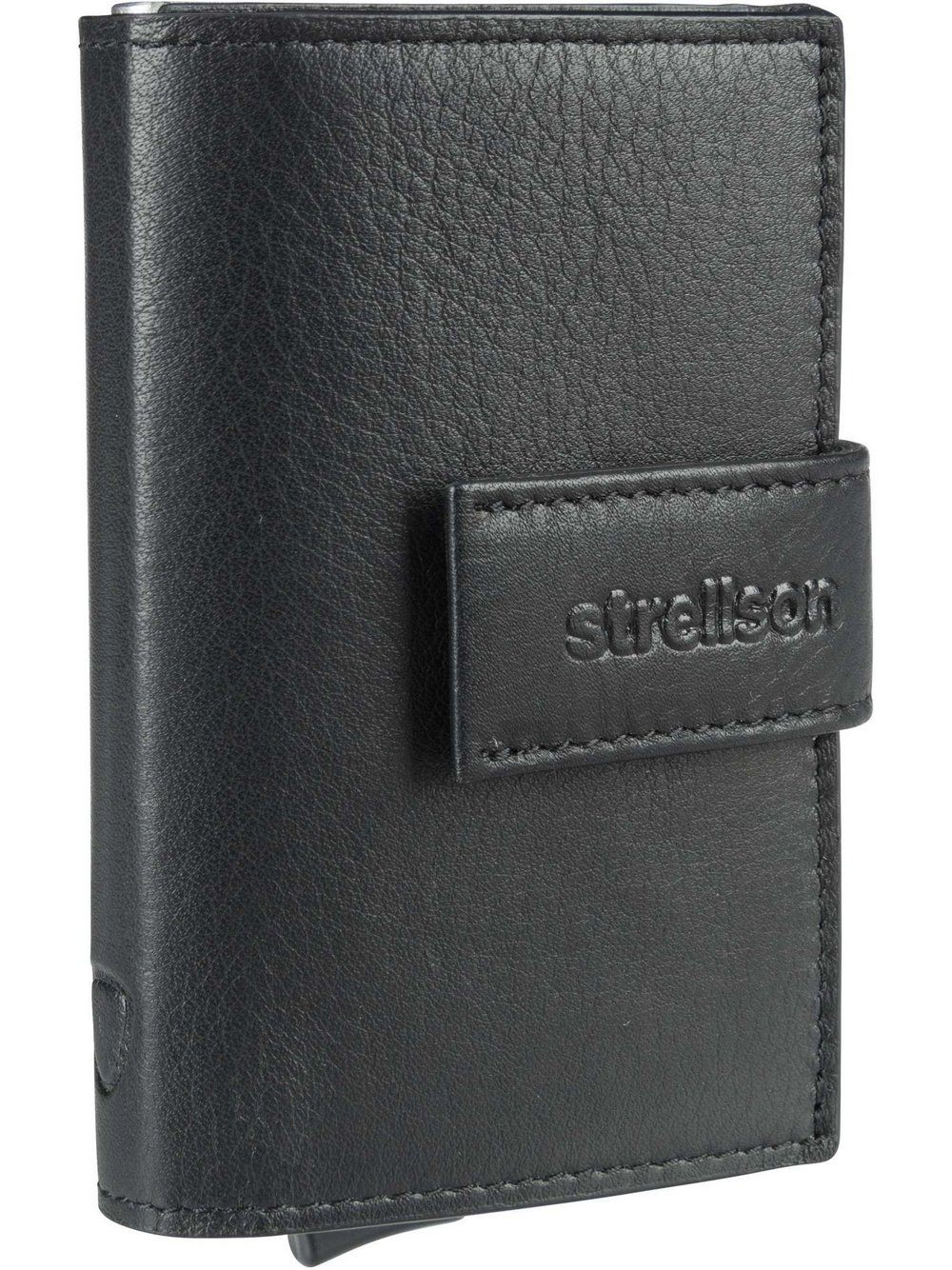 Strellson Kreditkartenetui Herren Leder schwarz, ONE SIZE