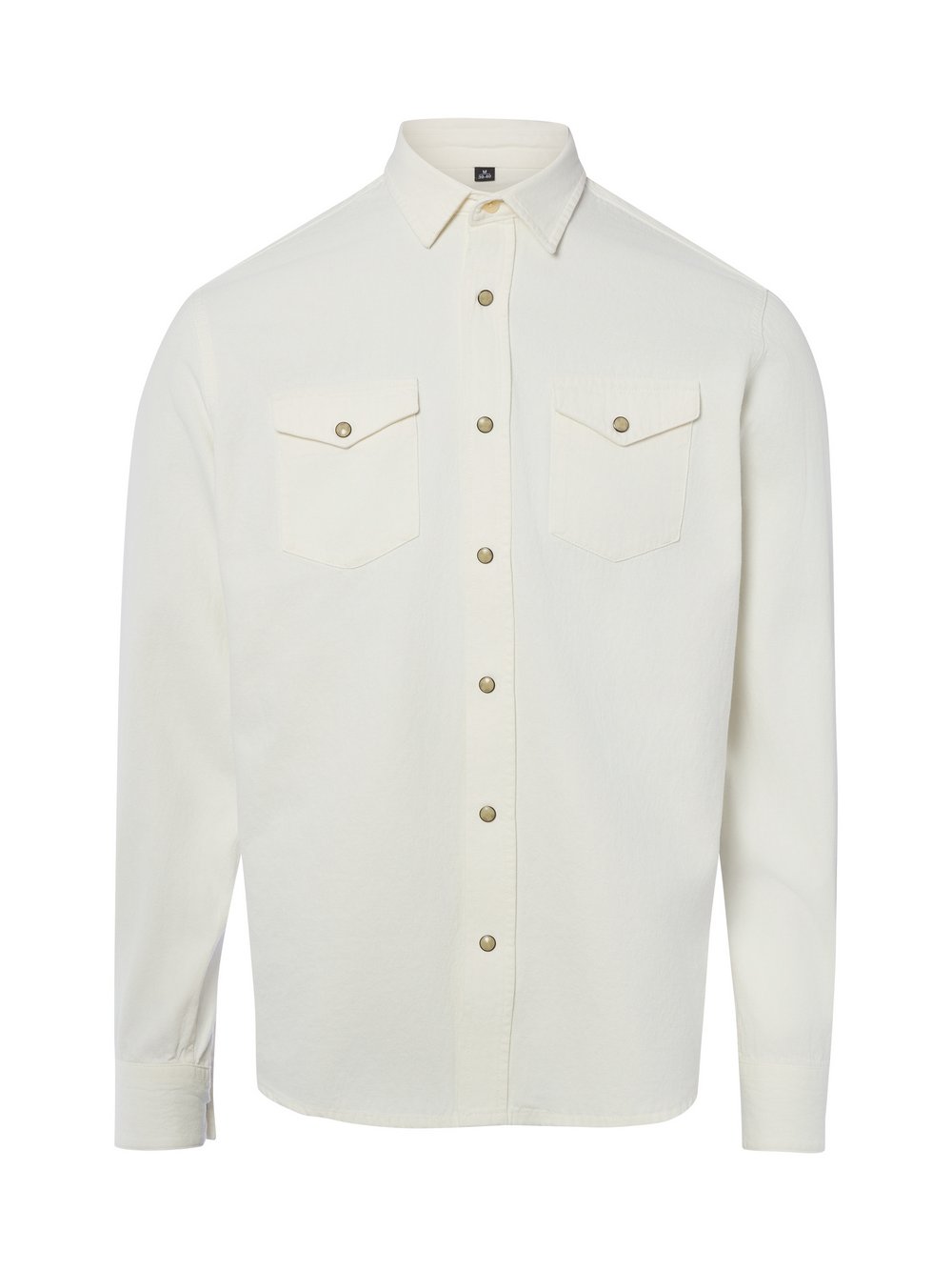 Nils Sundström Jeanshemd Herren Regular Fit Baumwolle (100%) weiß, XXL