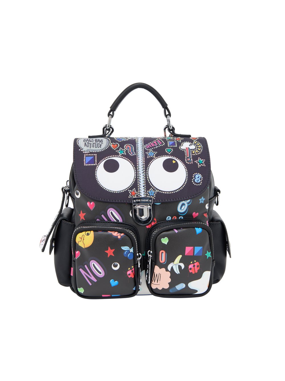 Thumbnail - MyMo RUCKSACK Damen schwarz gemustert, ONE SIZE