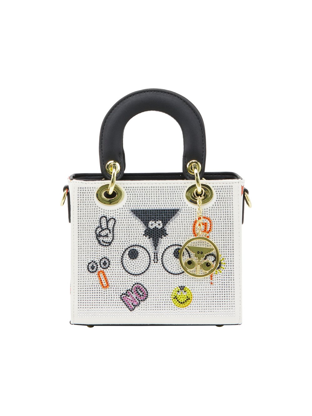 Thumbnail - MyMo Handtasche Damen weiß gemustert, ONE SIZE