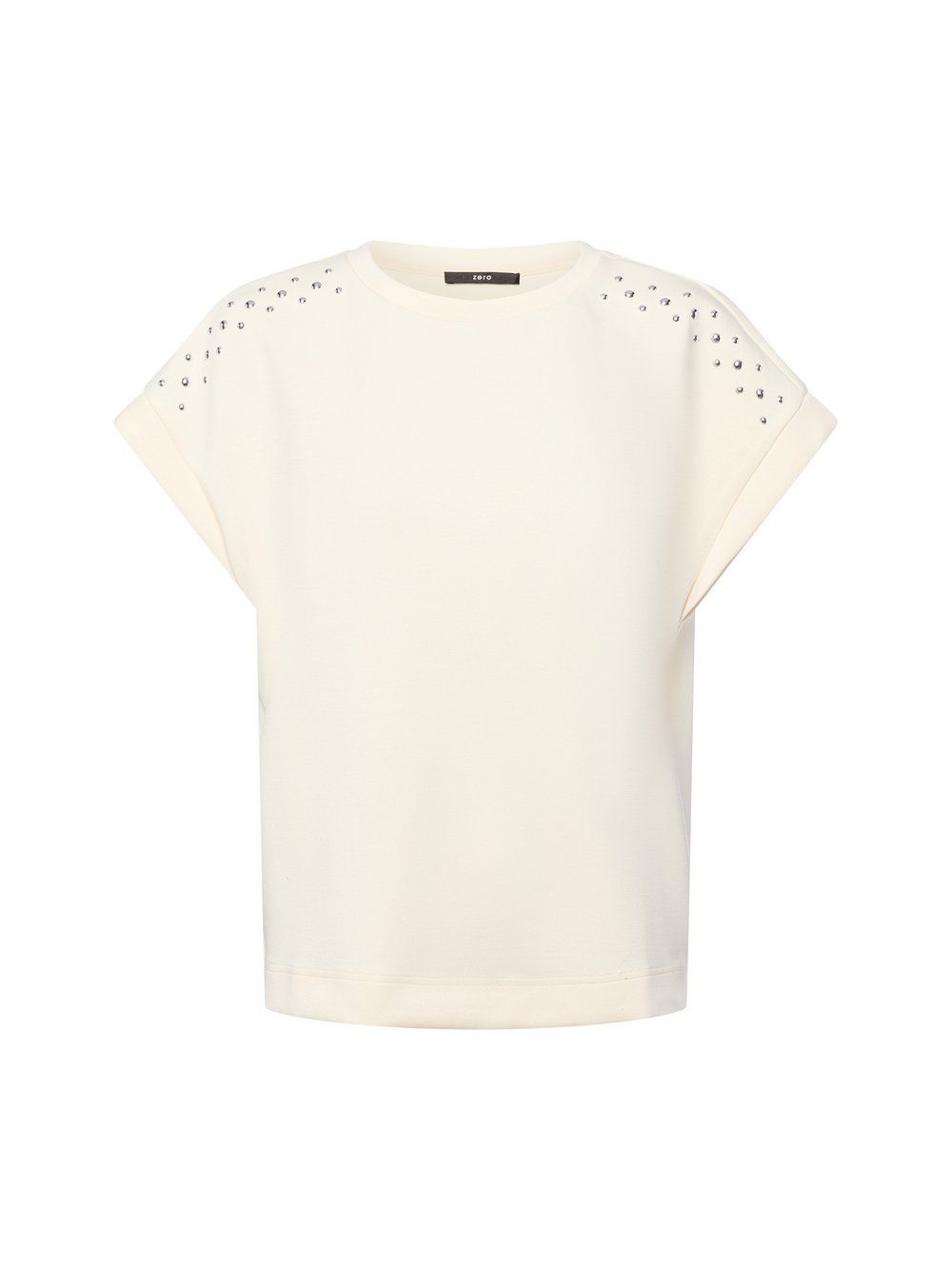 zero Kurzarm-Sweatshirt Damen Viskose weiß, 44