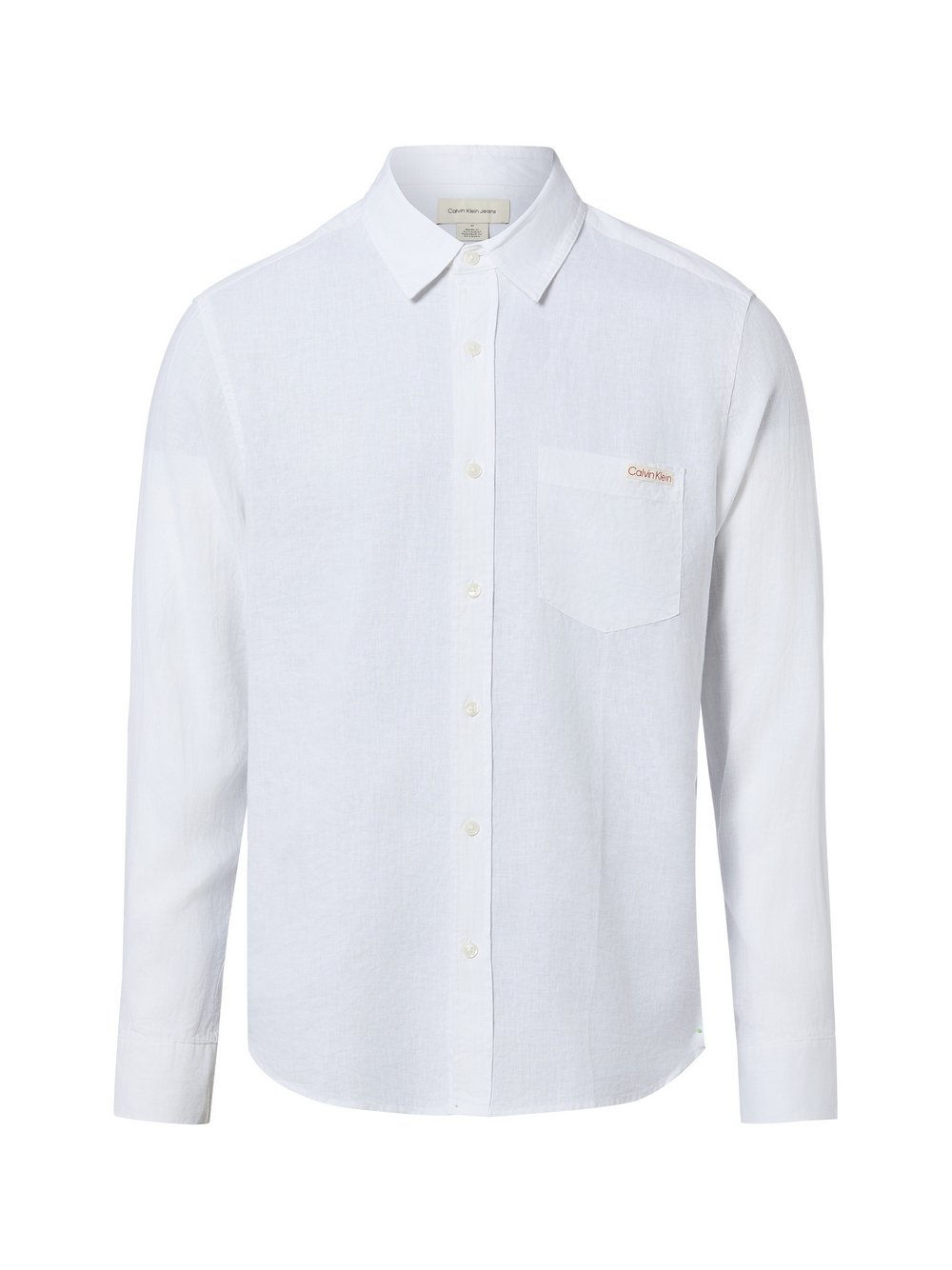 Calvin Klein Jeans Leinenhemd Herren Regular Fit weiß, XXL