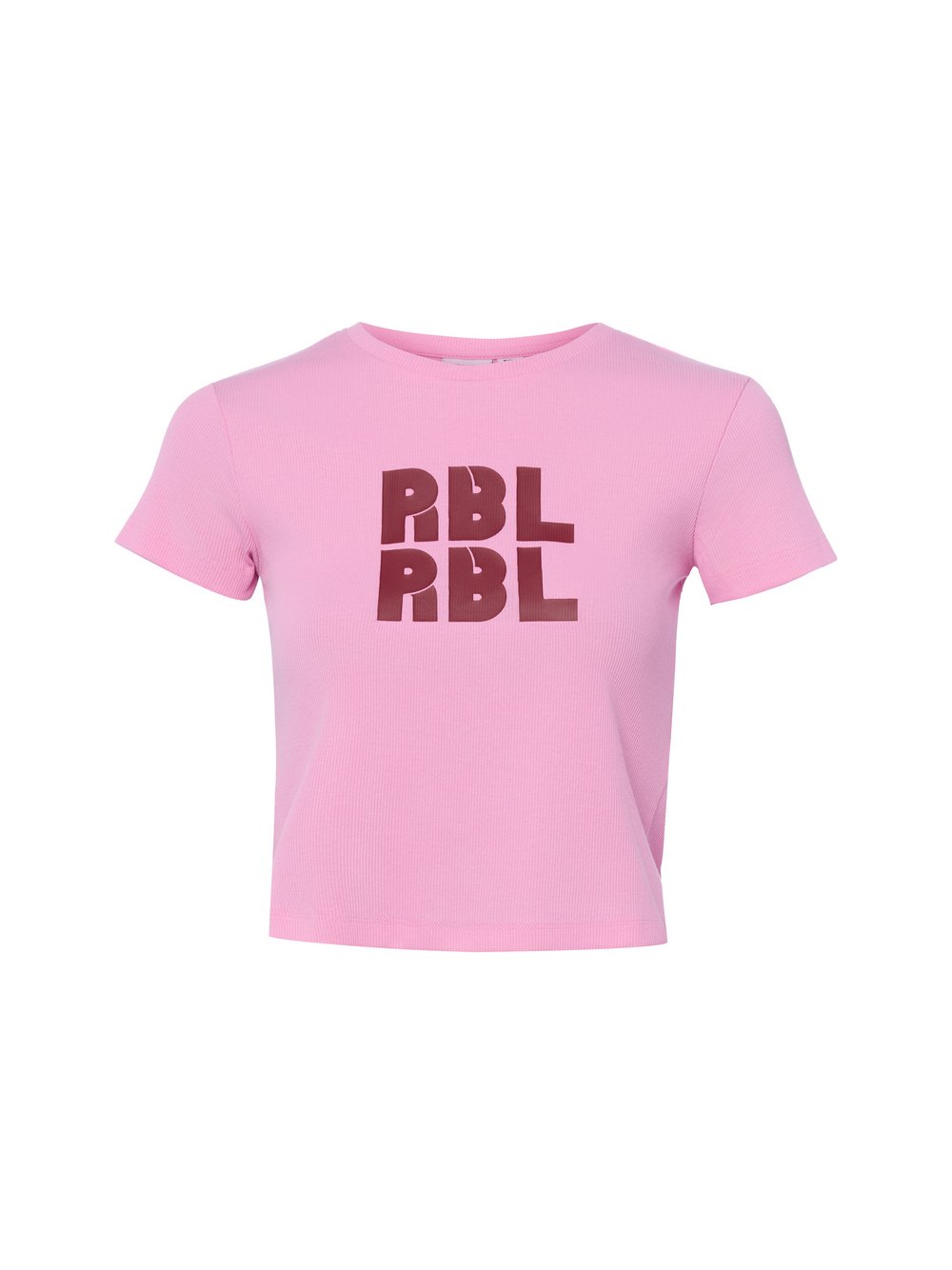 Noisy May T-Shirt Damen Baumwolle pink bedruckt, S