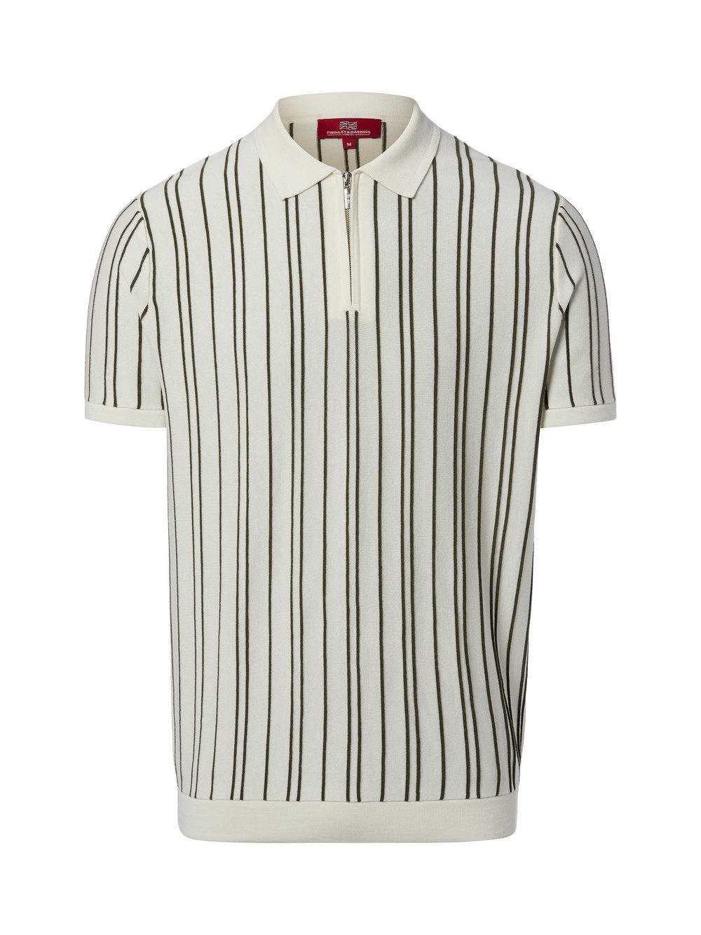 Finshley & Harding London Stick-Poloshirt Herren Baumwolle (100%) mehrfarbig gestreift, XL