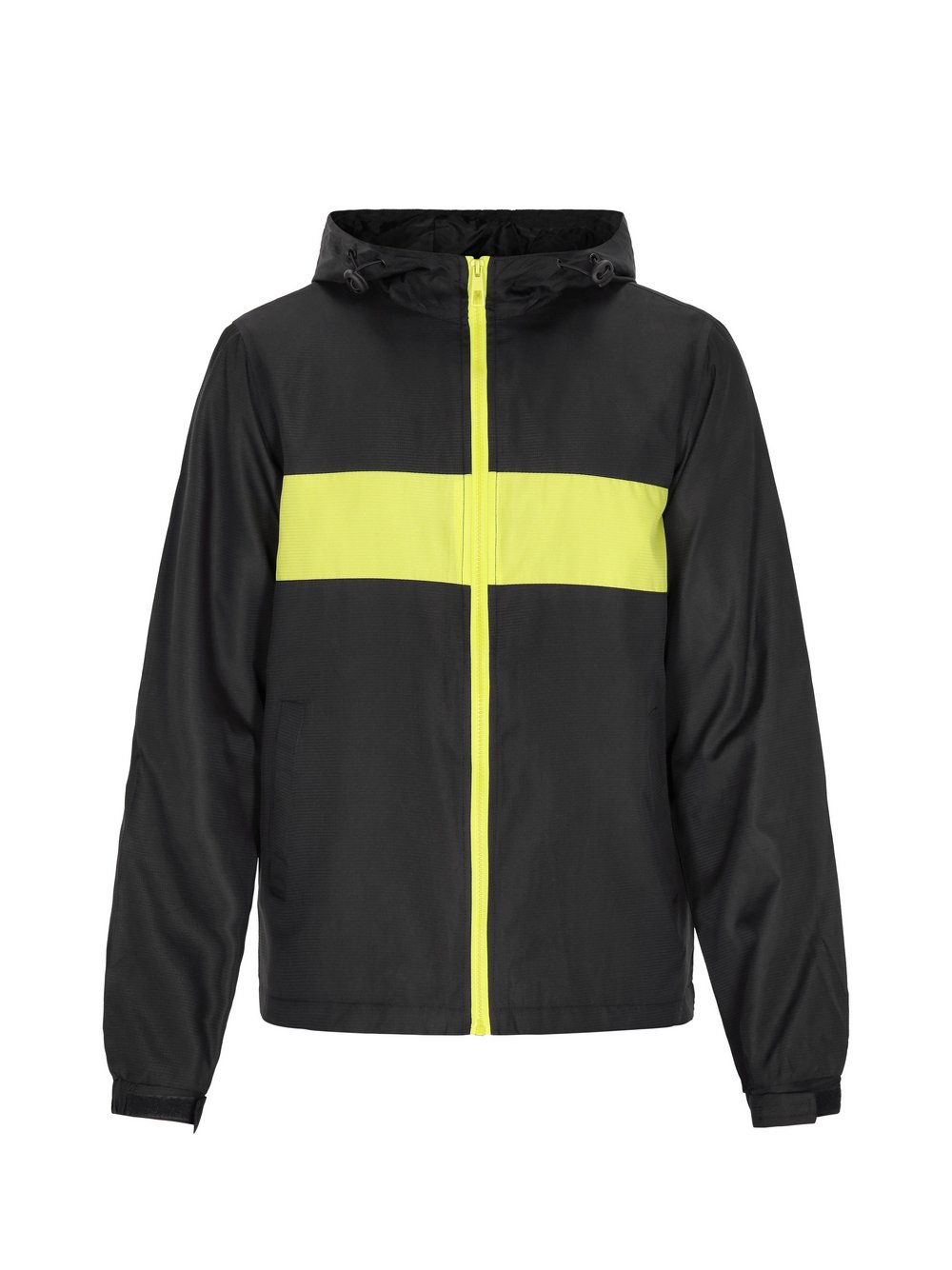 Mo Jacke Herren schwarz gemustert, L