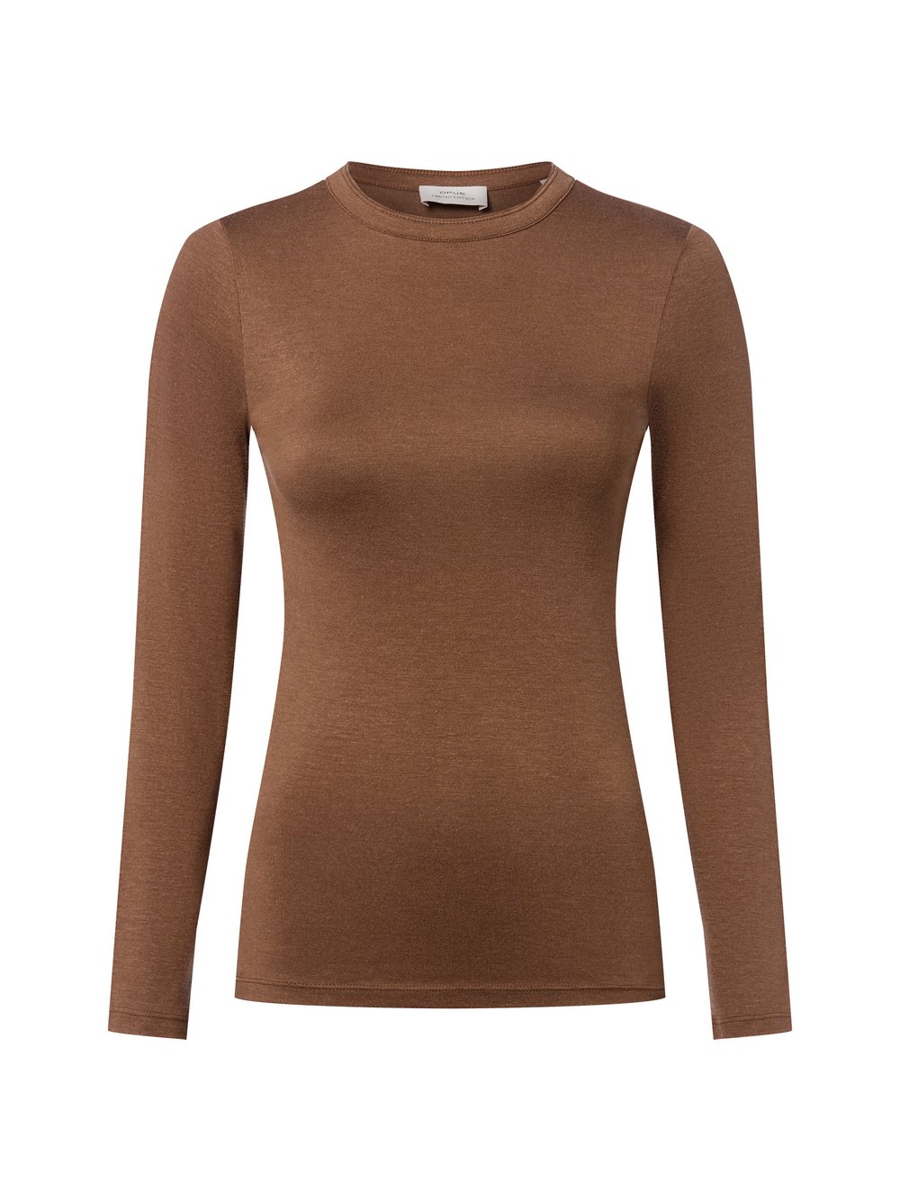 Opus Langarmshirt Damen Viskose braun, 42