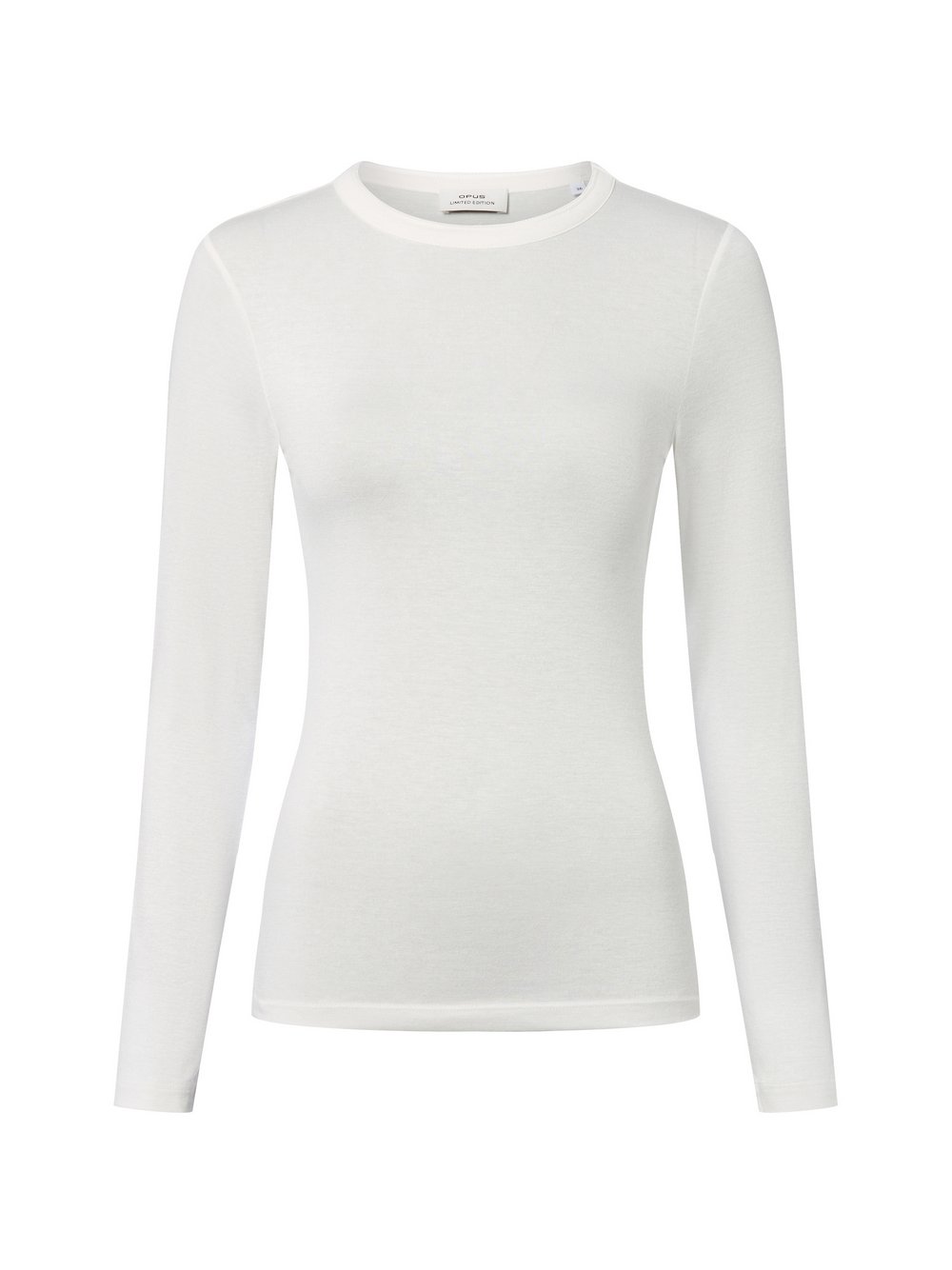 Opus Langarmshirt Damen Viskose weiß, 40