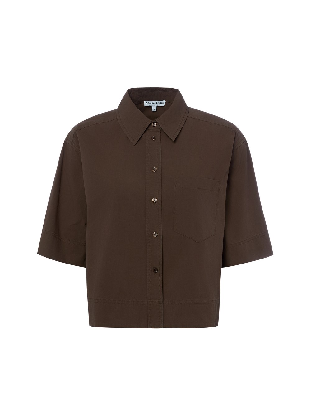 Marie Lund Hemdbluse Damen Baumwolle (100%) braun, XS