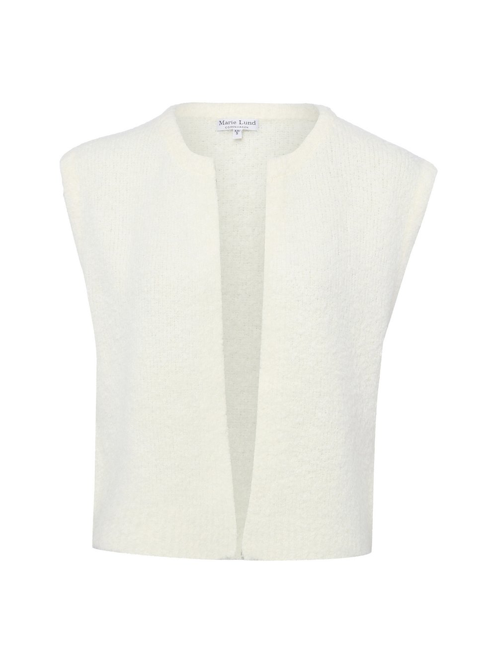 Marie Lund Strickweste mit Wolle Damen weiß, M/L