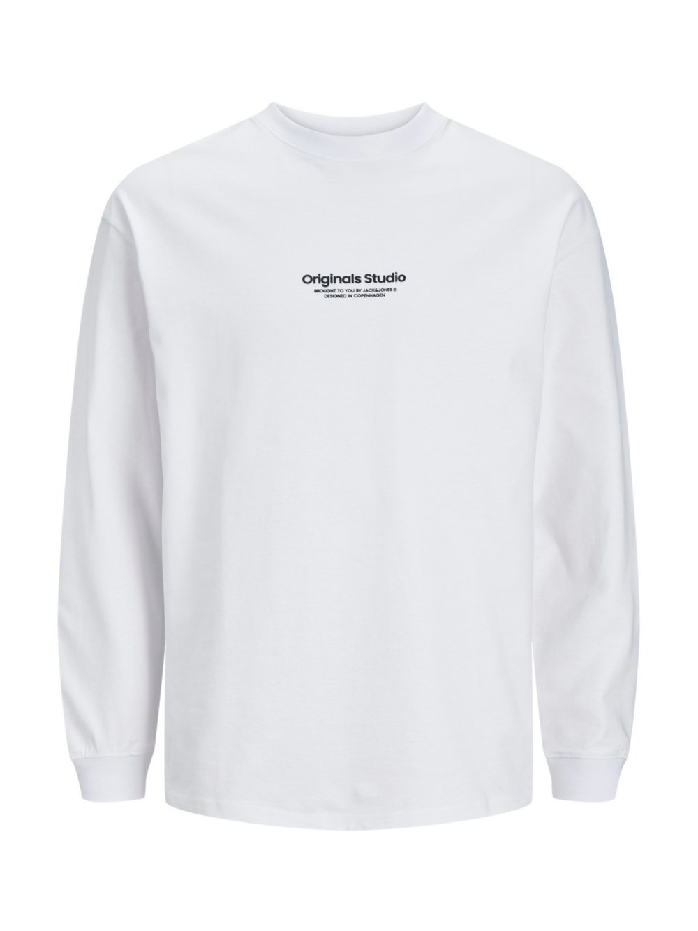 Jack & Jones Longsleeve Herren Baumwolle weiß, M