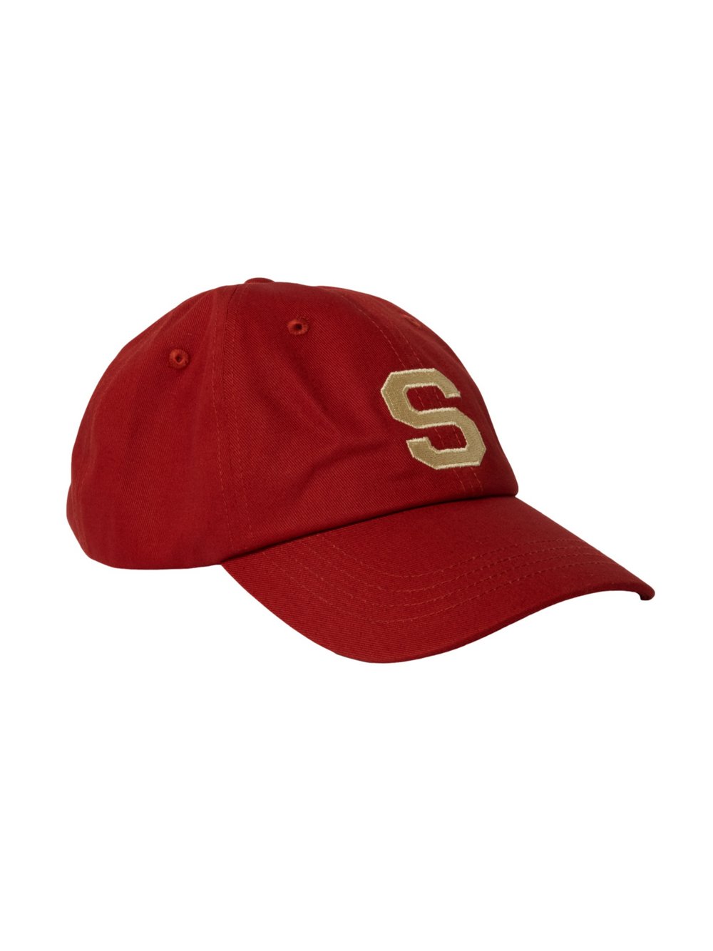 Selected Mütze Herren Baumwolle rot, ONE SIZE