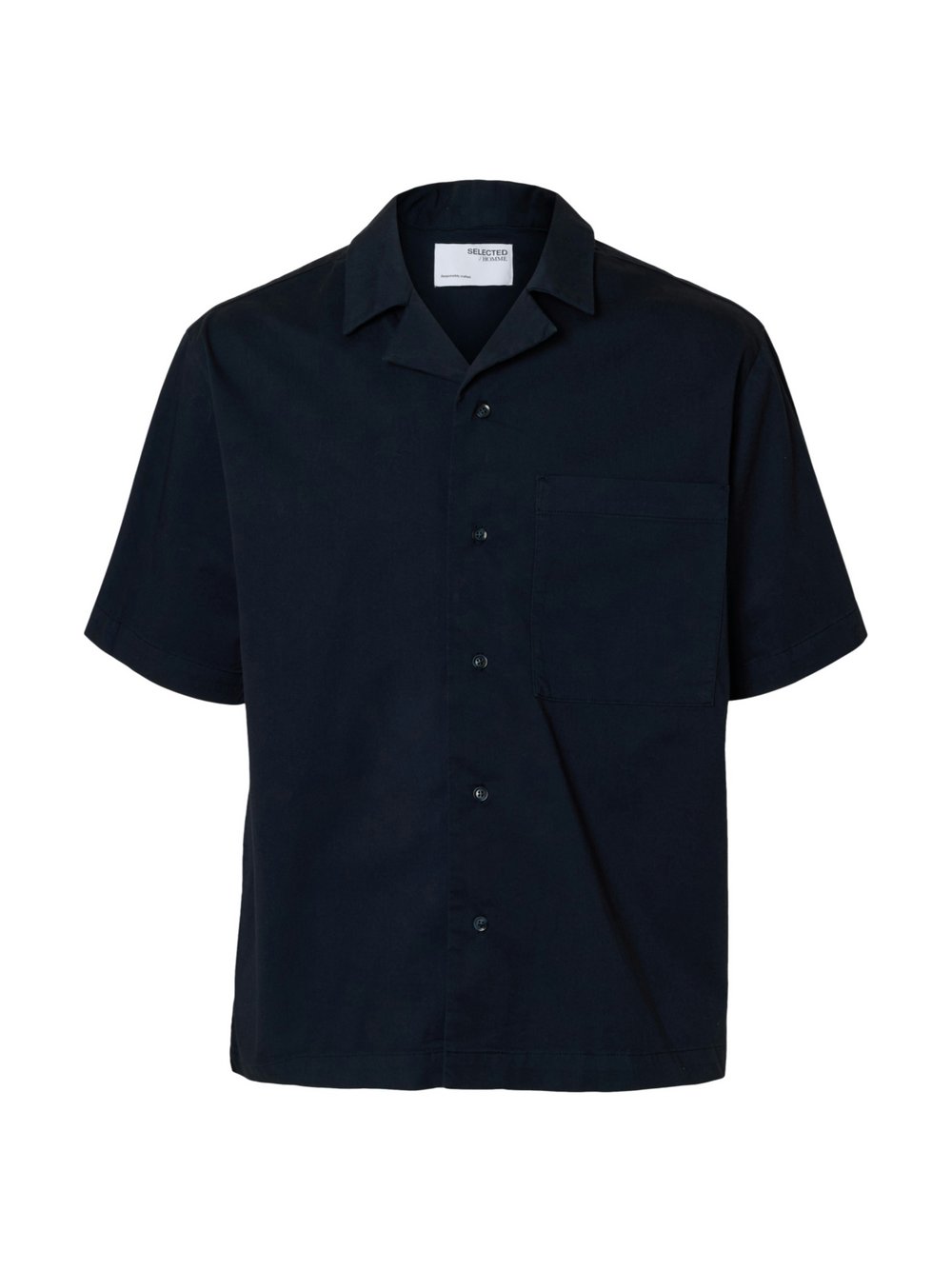 Selected Hemd Herren Comfort Fit Baumwolle blau, M