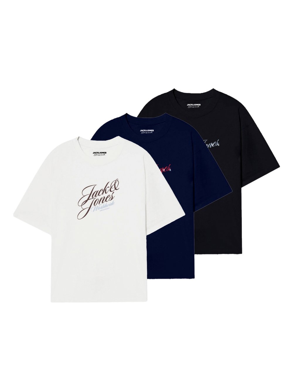 Thumbnail - Jack & Jones T-Shirt Herren Baumwolle mehrfarbig, M