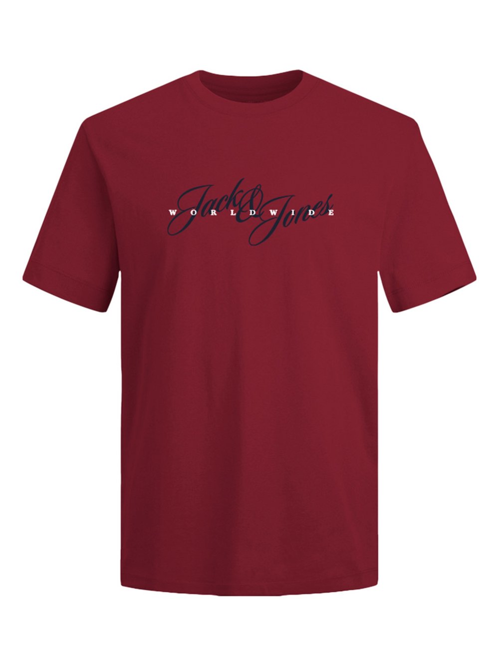 Jack & Jones T-Shirt Herren Baumwolle rot, XXL