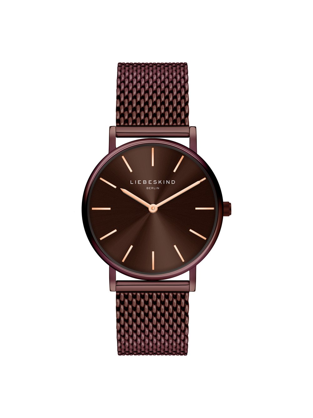 Liebeskind Berlin Armbanduhr The Everyday Must–Have Damen Edelstahl braun, ONE SIZE