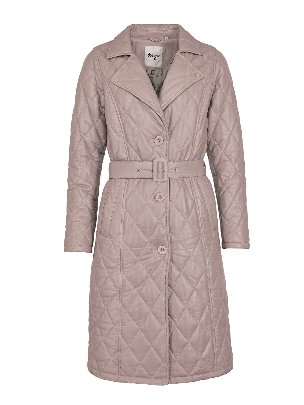 Thumbnail - Maze Ledermantel Damen beige, L