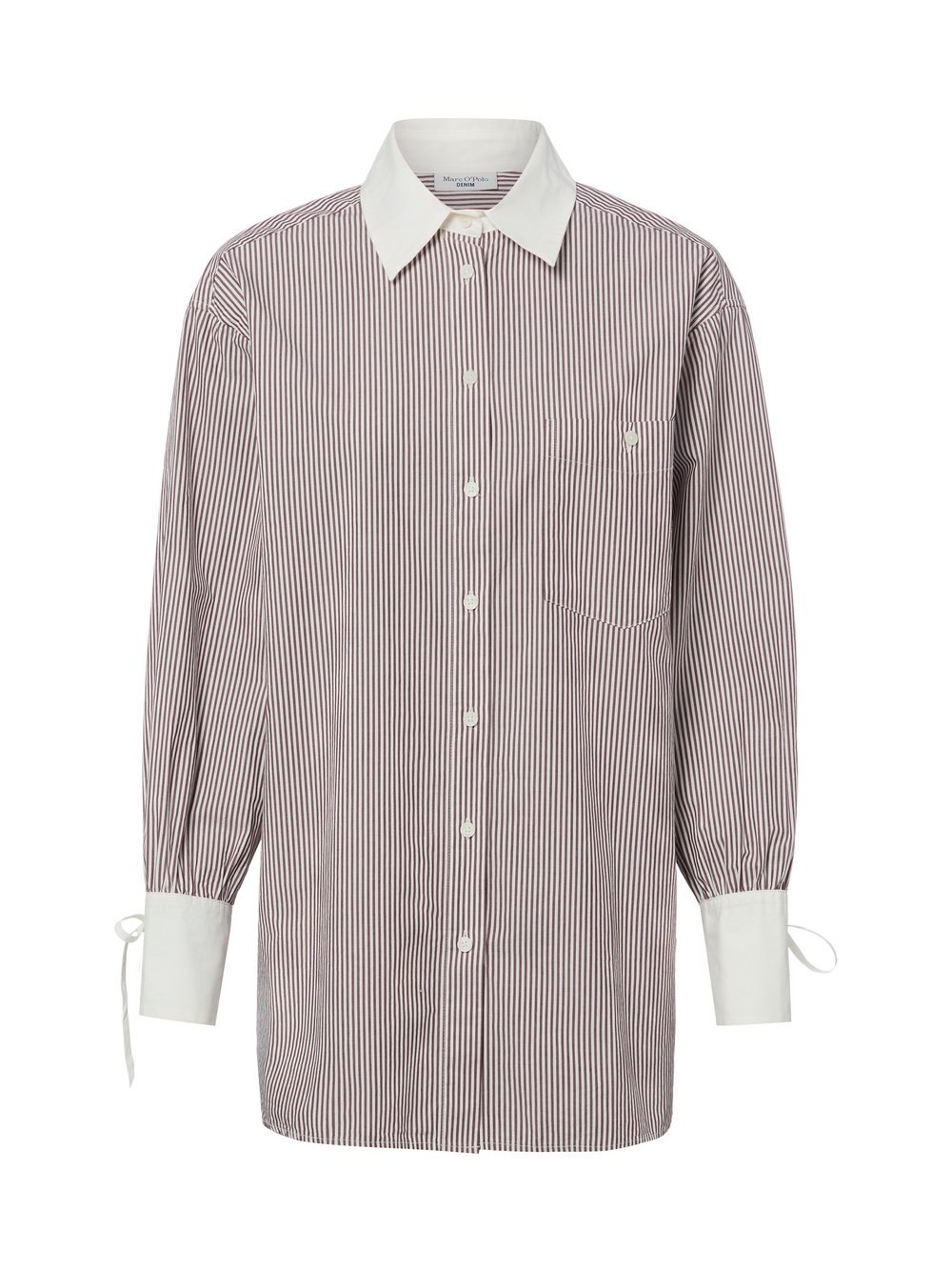 Marc O'Polo Denim bluzka koszulowa Kobiety Bawełna (100%) brązowy