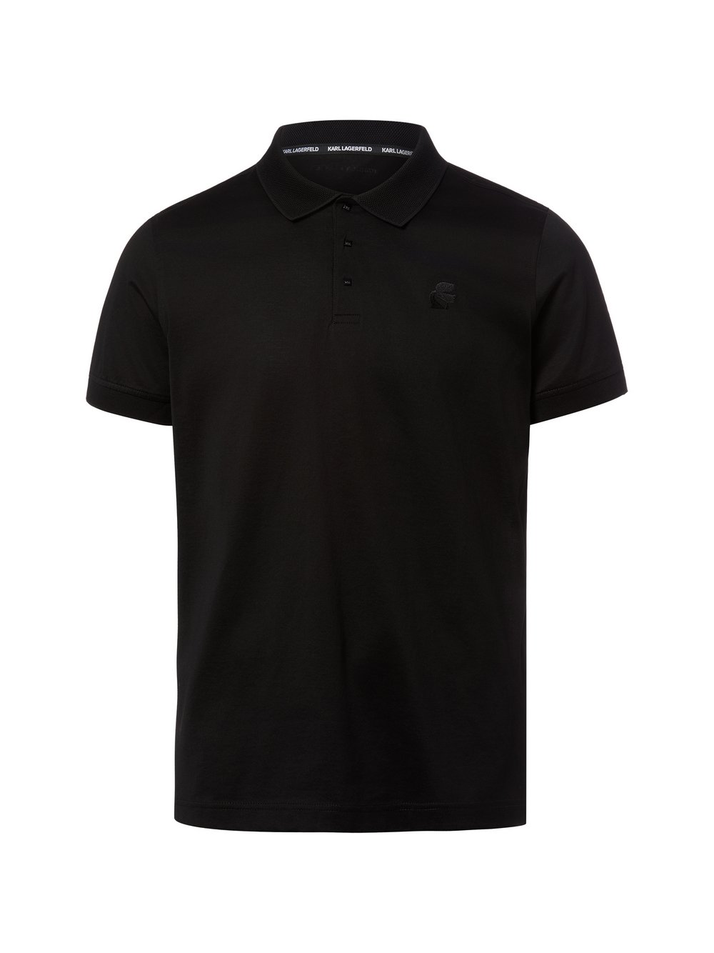KARL LAGERFELD Poloshirt Herren Baumwolle (100%) schwarz, L