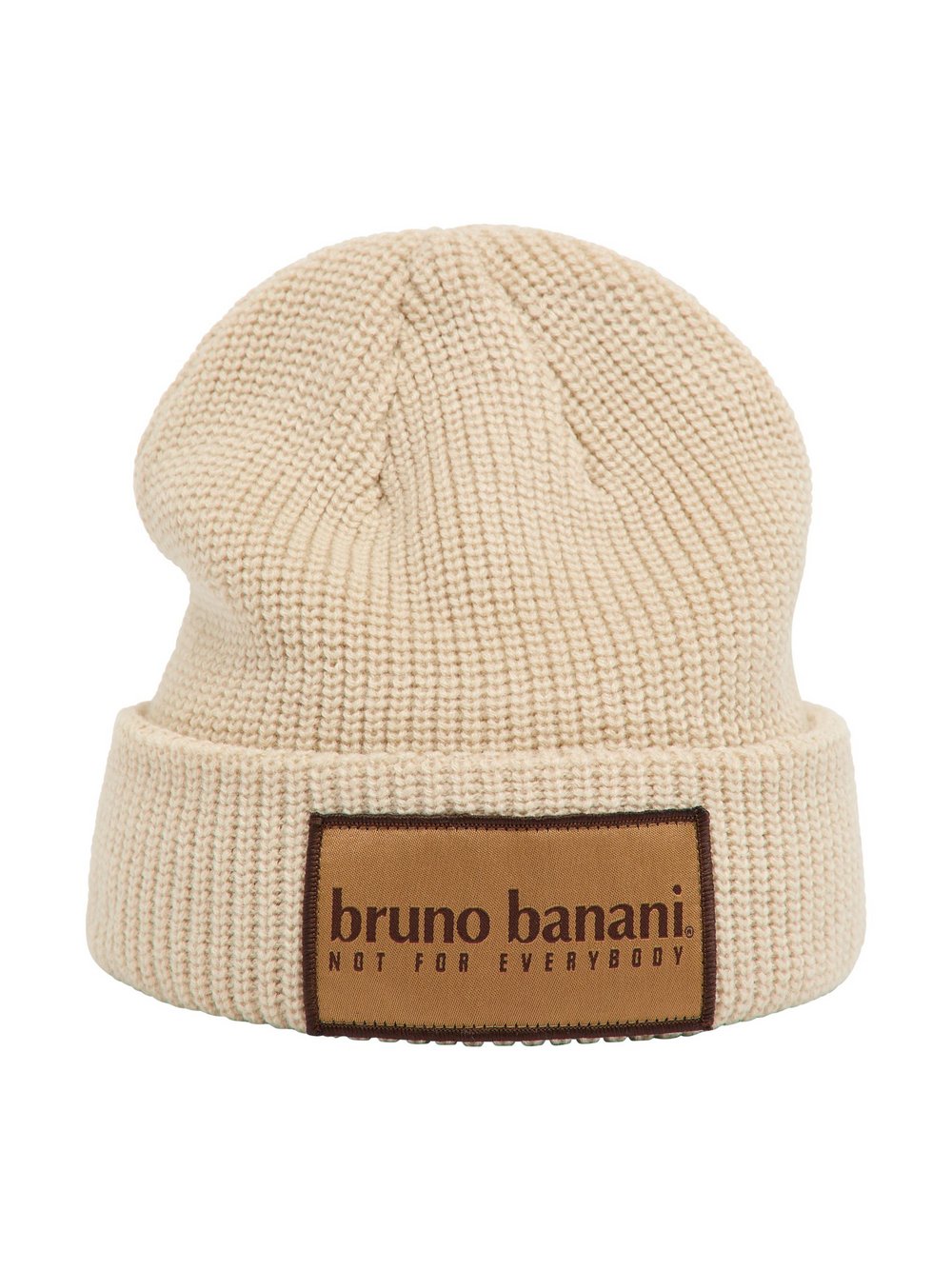 Bruno Banani Beanie Damen beige gemustert, ONE SIZE