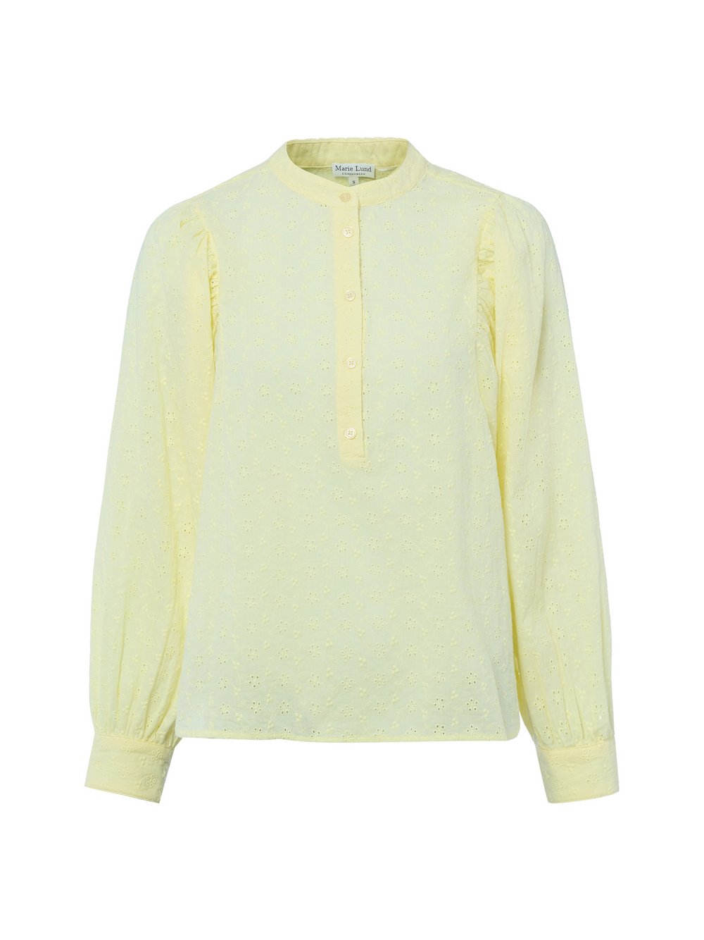 Marie Lund Blusenshirt Damen Baumwolle (100%) gelb strukturiert, L