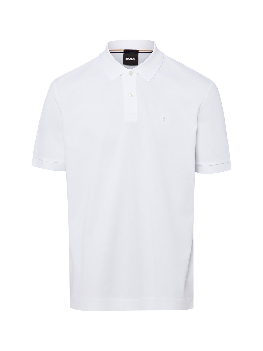 Thumbnail - BOSS Poloshirt Herren Baumwolle (100%) weiß, M