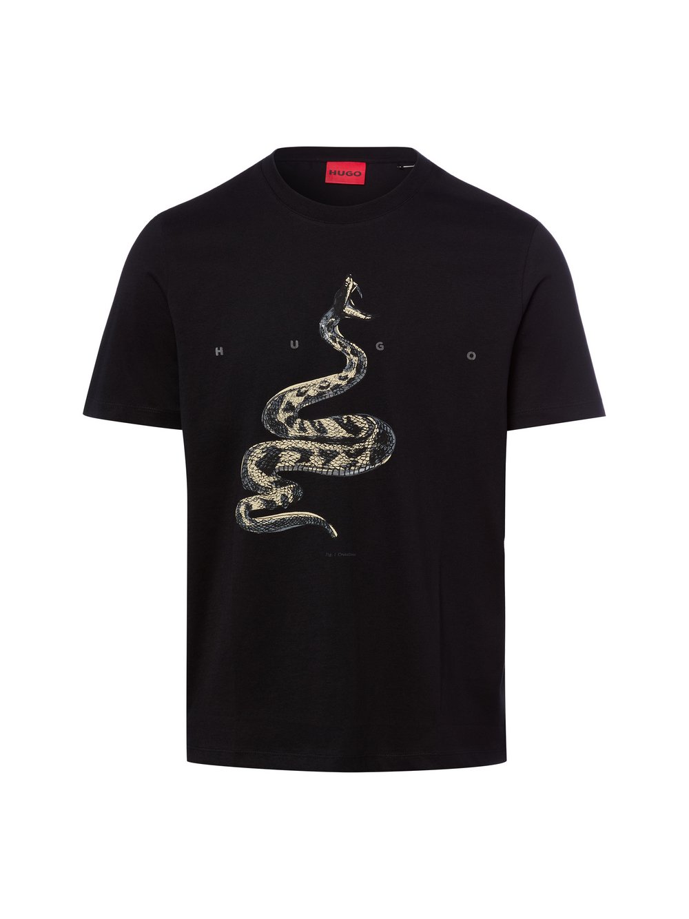 Thumbnail - HUGO T-Shirt Herren Baumwolle (100%) schwarz bedruckt, L