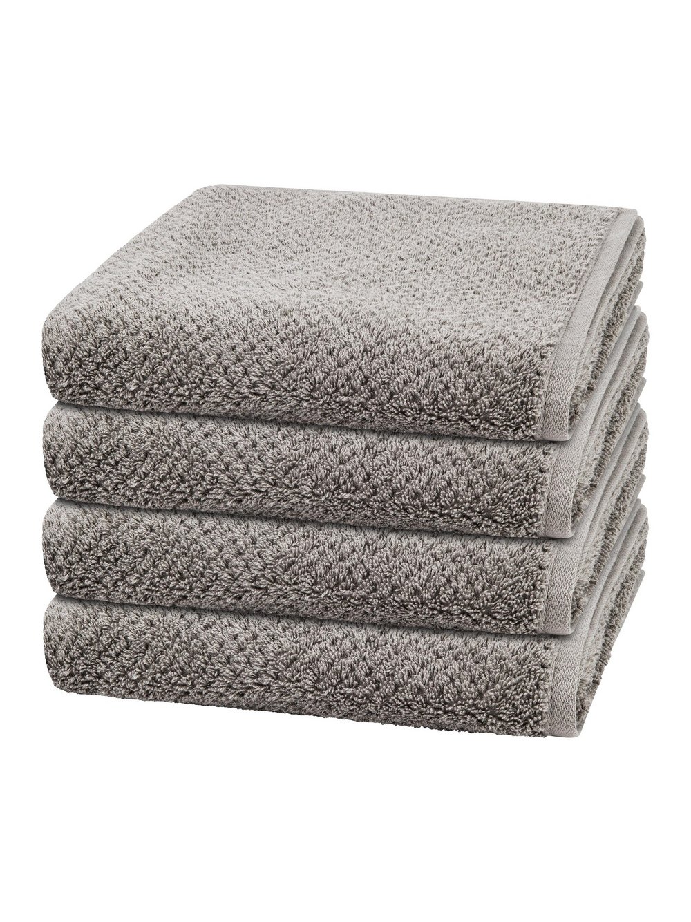 Thumbnail - Cawö Handtuchset 4-teilig Damen Baumwolle grau, ONE SIZE