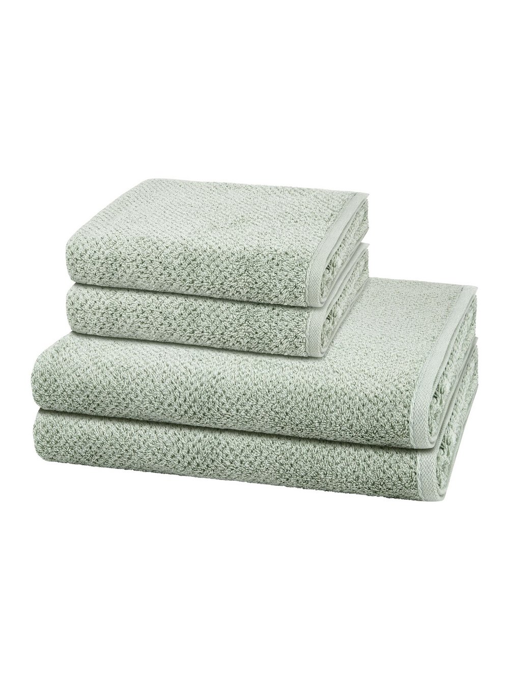 Thumbnail - Cawö Handtuchset 2-teilig Damen Baumwolle grün, ONE SIZE