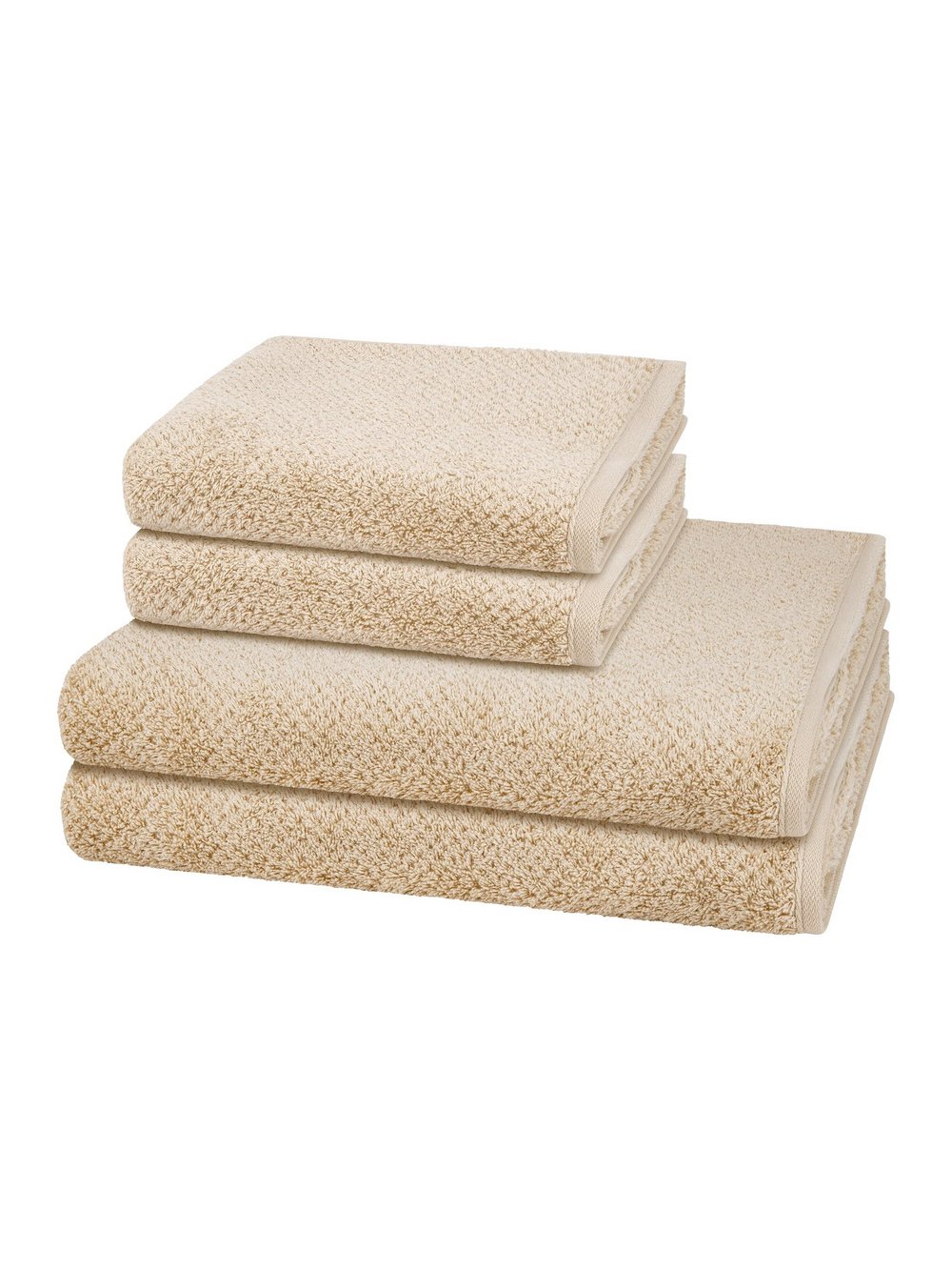 Thumbnail - Cawö Handtuchset 2-teilig Damen Baumwolle beige, ONE SIZE