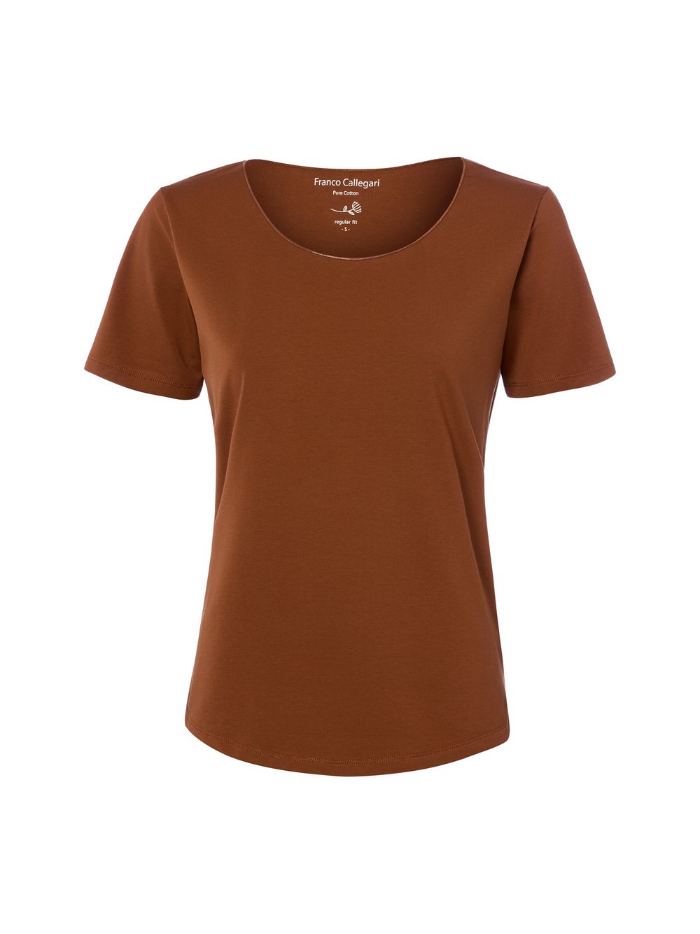 Franco Callegari T-Shirt Damen Baumwolle braun, M