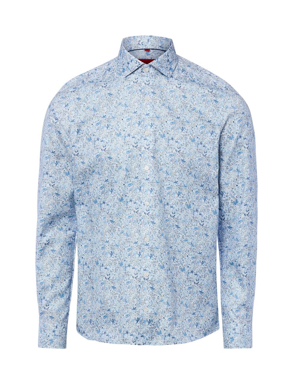 Finshley & Harding Businesshemd Herren Slim Fit Baumwolle (100%) blau gemustert, 44