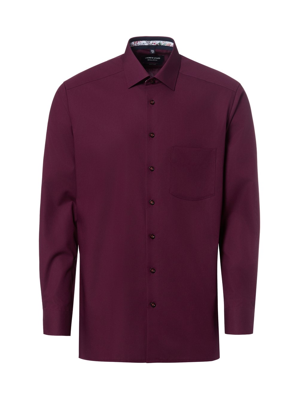 Andrew James Businesshemd Herren Regular Fit Baumwolle (100%) lila, 44