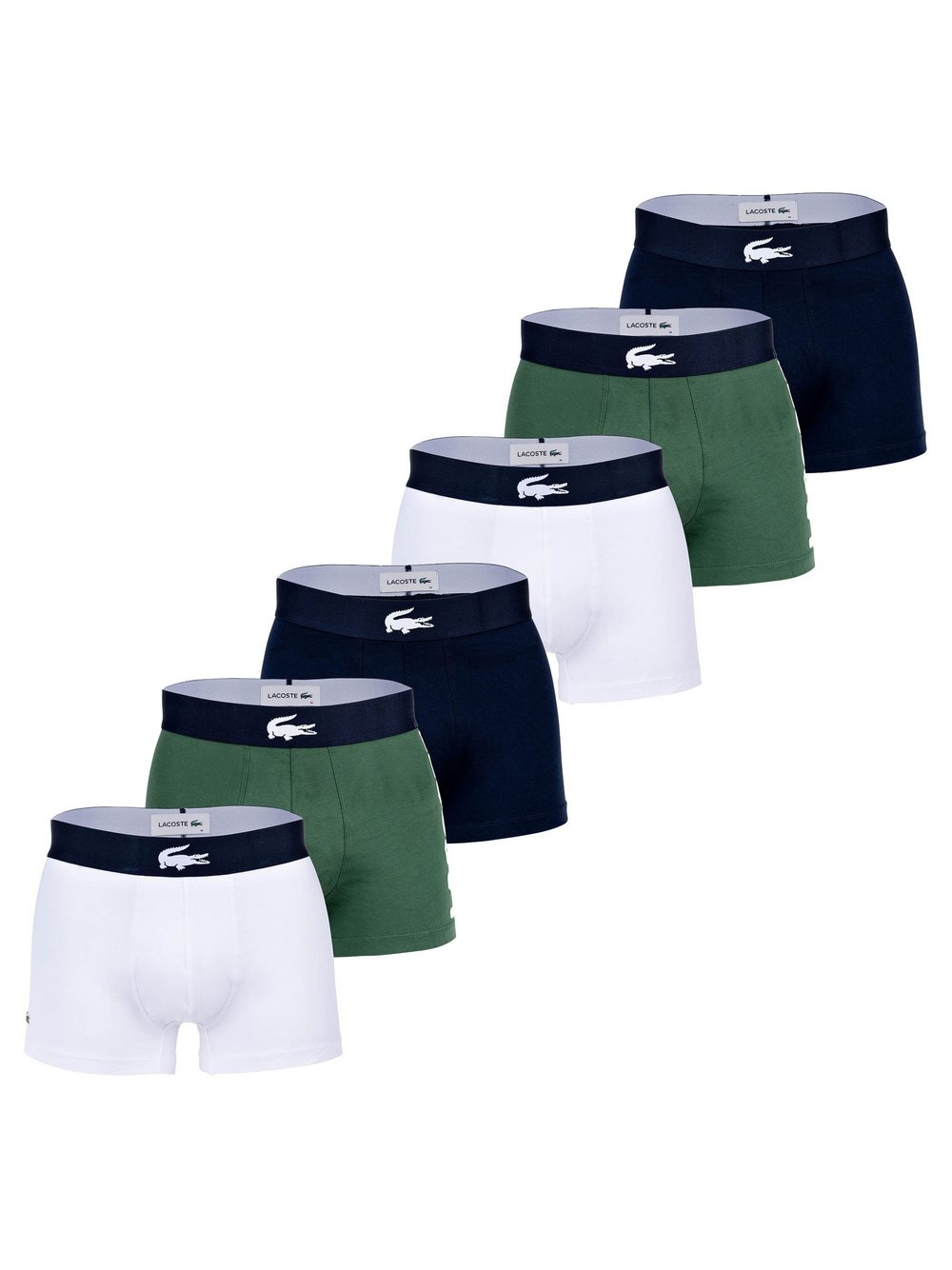 Thumbnail - Lacoste Boxershort 6er Pack Herren Baumwolle mehrfarbig gemustert, M