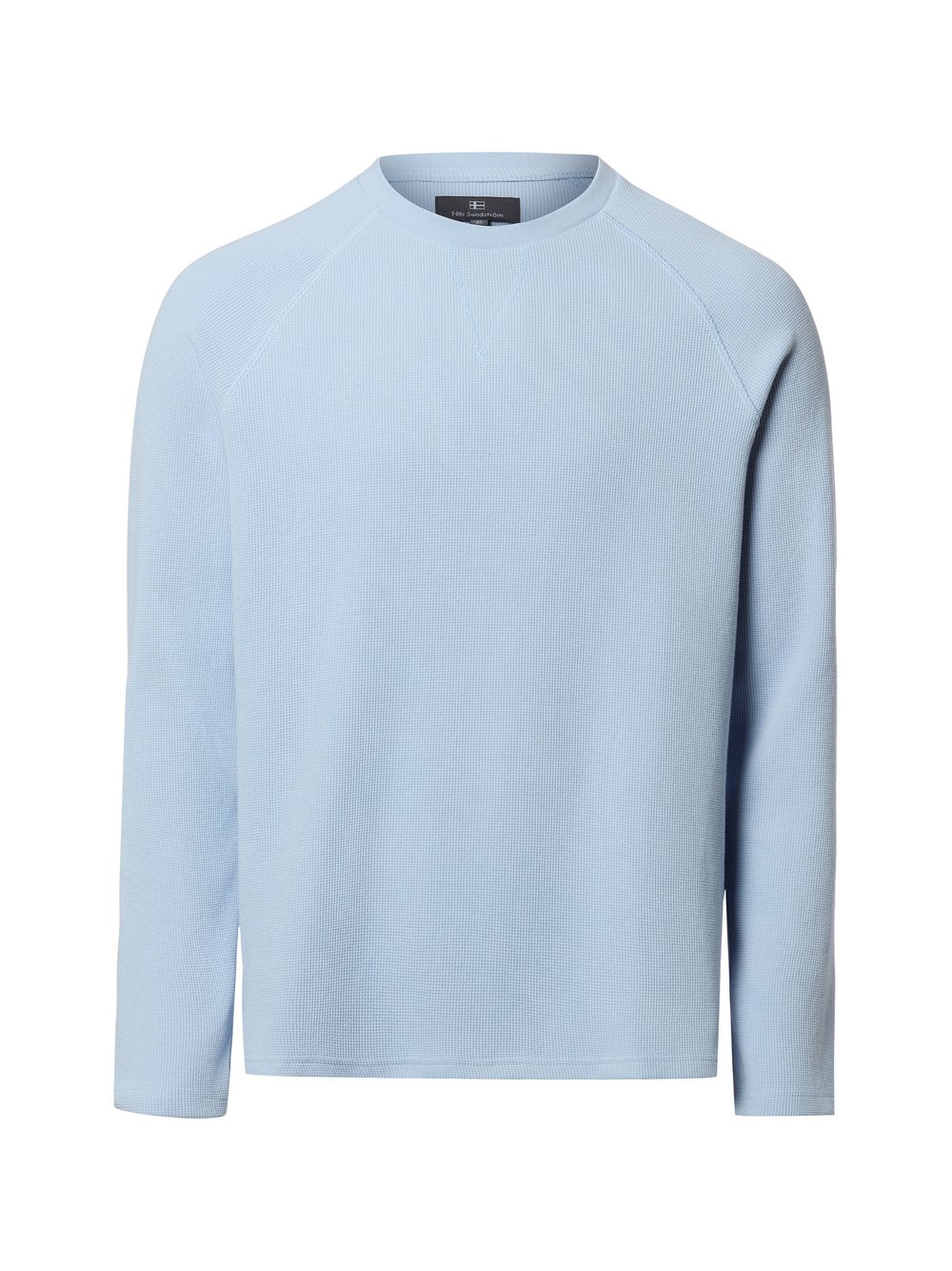 Nils Sundström Sweatshirt Herren blau strukturiert, S