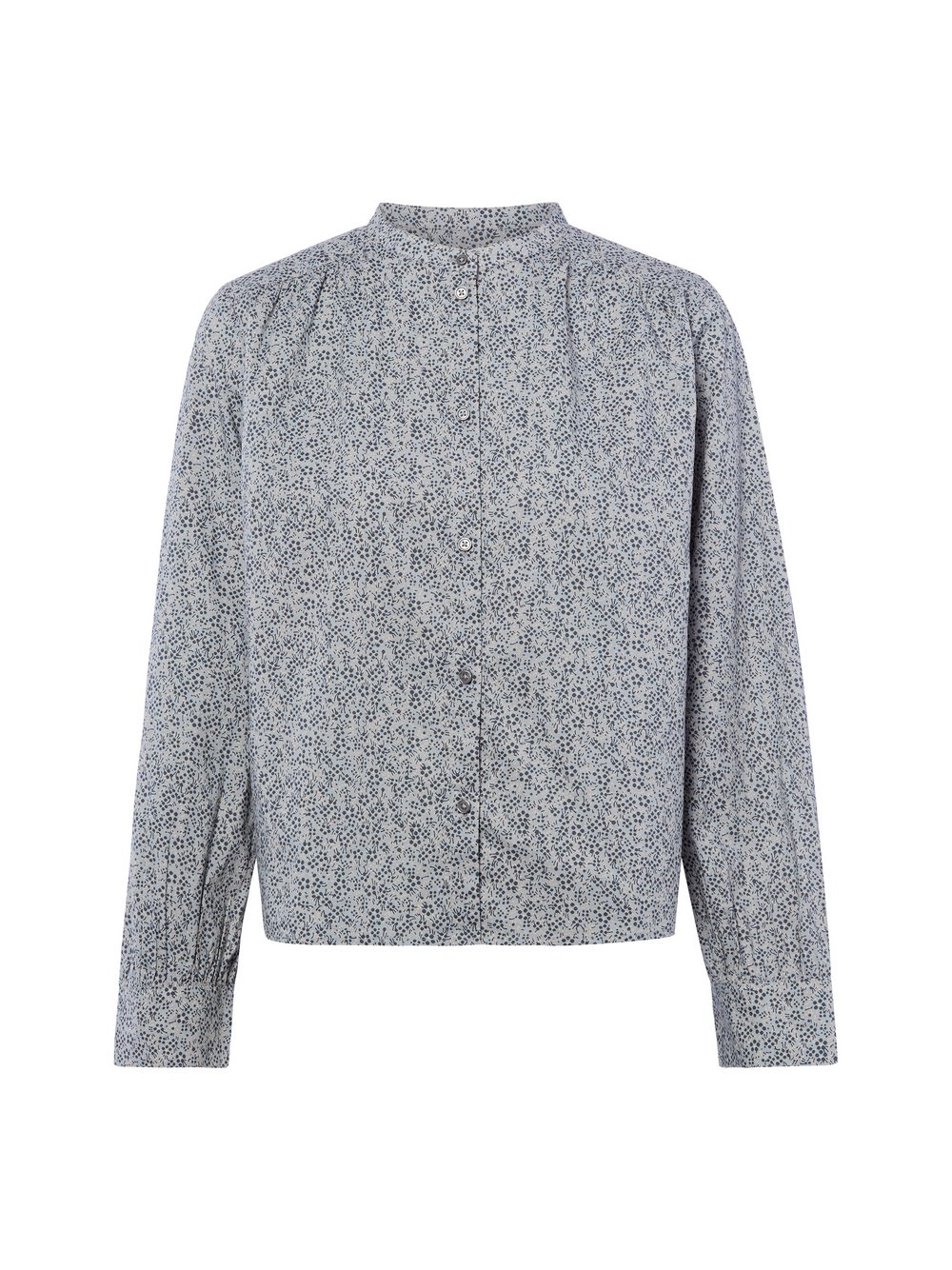 Marc O'Polo Hemdbluse Damen Baumwolle (100%) grau gemustert, 34