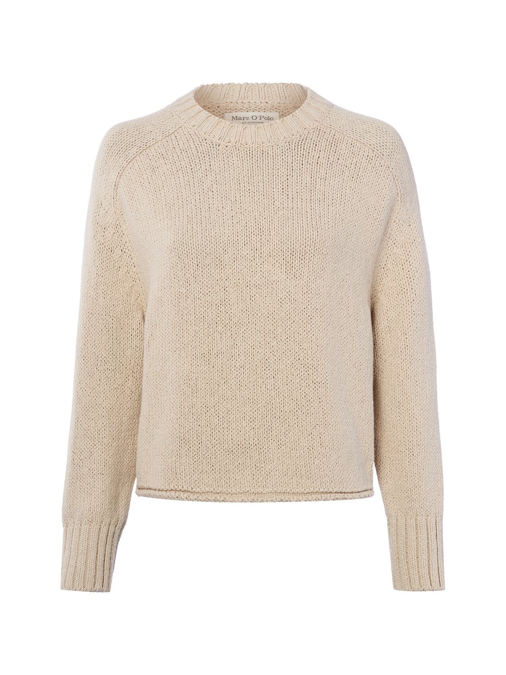 Thumbnail - Marc O'Polo Strickpullover Damen Grobstrick beige strukturiert, S